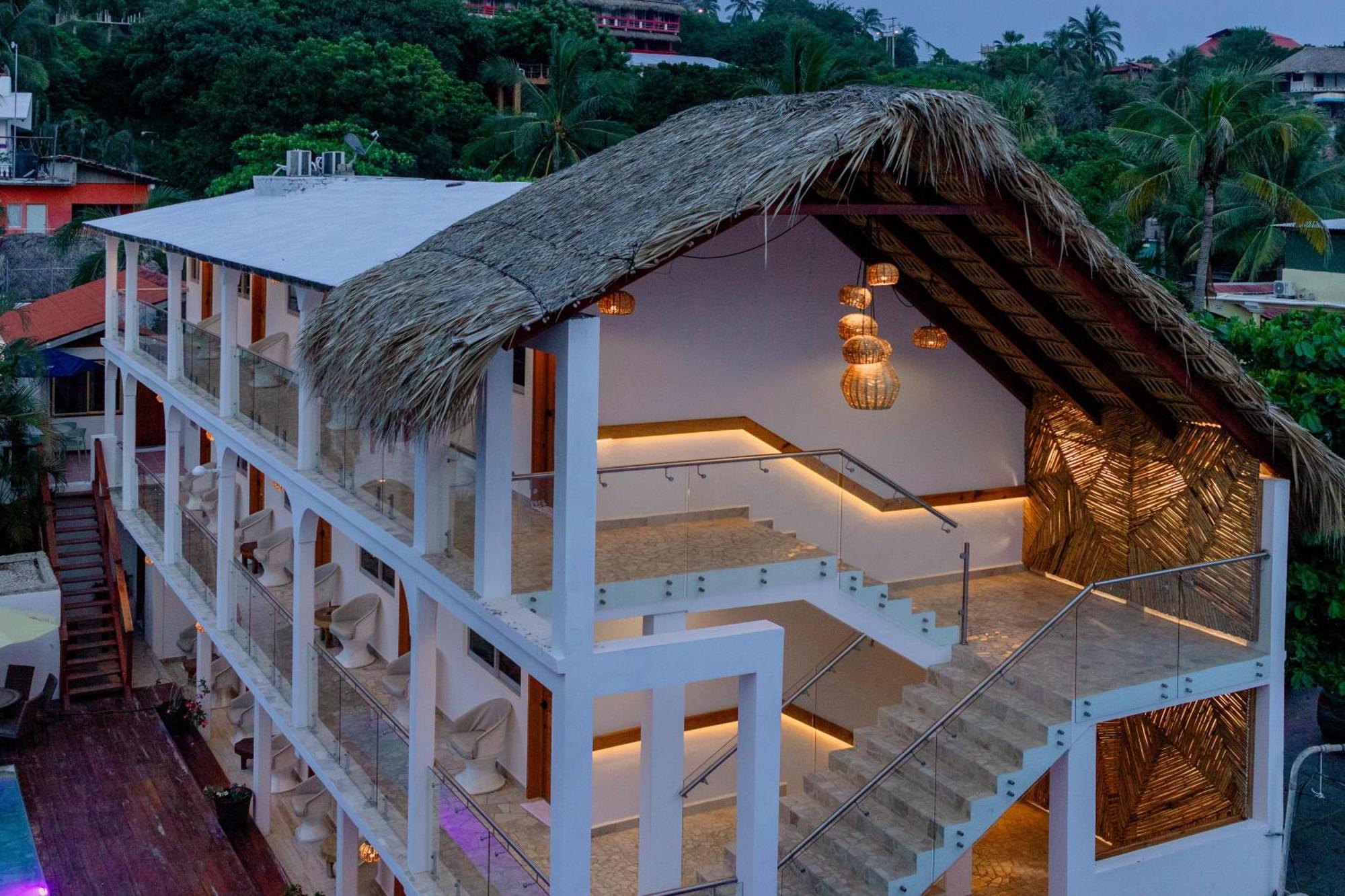 Bungalows Zicatela Пуэрто-Эскондидо Экстерьер фото